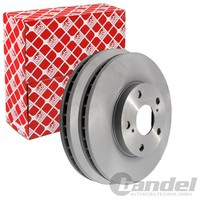 2X febi Bremsscheiben Ø275Mm Vorne Passend FÜR Toyota Avensis Camry Isis Previa