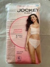 NWT 3-Pack Jockey Women's Size 9 Elance French Cut Underwear 1485 FREE SHIPPING
