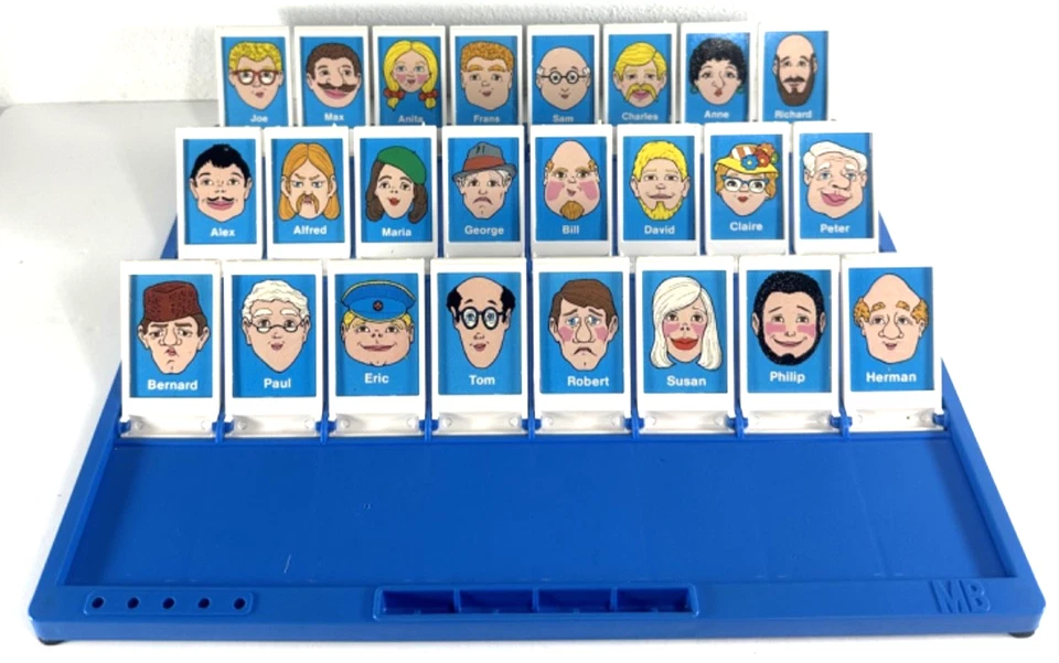 INDOVINA CHI? GIOCO IN SCATOLA MB GIOCHI COMPLETO 1980 VINTAGE - Immagine 4 di 4