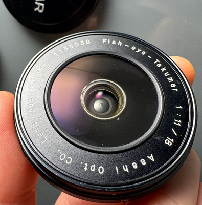 Pentax Fish Eye Asahi Takumar 18mm F11 M42 Mount LENS Near MINT