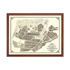 Old Map of Bernal Heights, CA 1889 - Vintage Bernal Heights