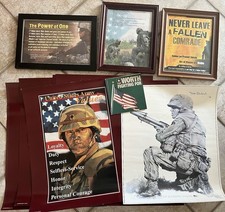 Konvolut original US Army Marine Corps Bilder Poster Werte Moral Loyalität