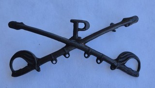 Pre WWI US ARMY PHILIPPINE SCOUTS CAVALRY COLLAR INSIGNIA STUPID RARE!