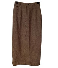 Vtg Ralph Lauren Lambswool Classic Wool Maxi Skirt Size 4 women 90s prep