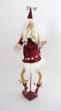 Rare Patience Brewster Krinkles Christmas RedVelvet Wizard Santa Doll Figure 22"