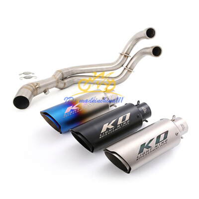 Slip For Yamaha MT07 FZ07 Motorcycle Exhaust 51mm Mufflers DB Killer Header Pipe