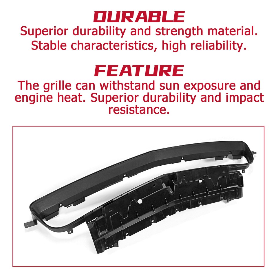 Lower Grille Reinforcement / Front Bumper Grill For 2015-2023 Dodge Challenger - Direct Replacement Part