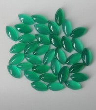 Green Onyx 8x4mm, 10x5mm, 12x6mm, 14x7mm Marquise Cabochon Loose Gemstone s 