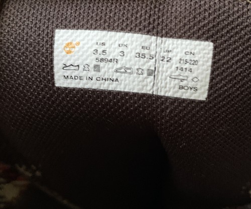 Timberland Savin stivaletto donna pelle metà polpaccio stringato con zip laterale taglia 3,5 - Foto 7 di 12