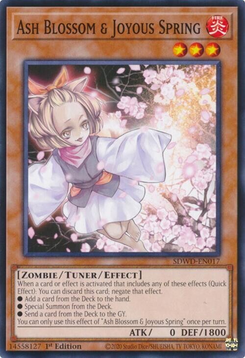 Ash Blossom & Joyous Spring - Structure Deck: Blue-Eyes White Destiny (SDWD)