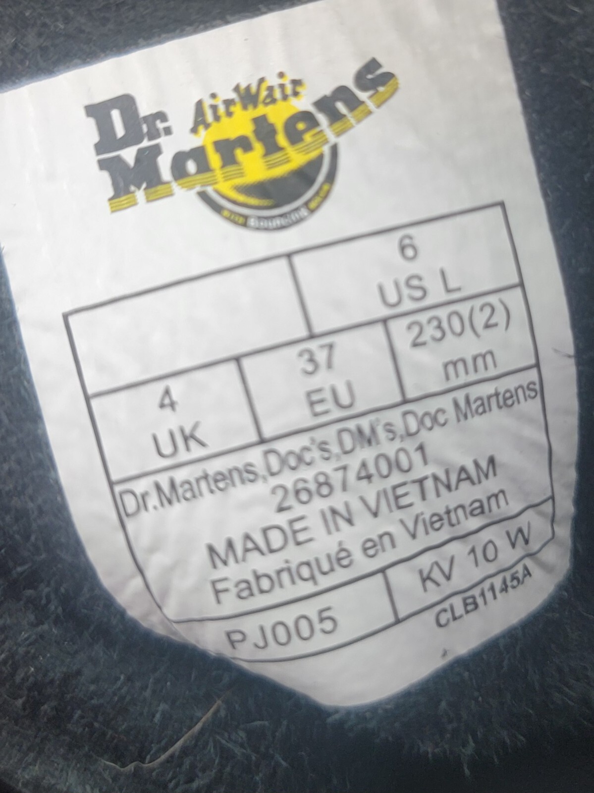 NEW Dr. Doc Martens 26874001 Black Rose Gold Leather Combat Boots Women's US 6 thumbnail 8