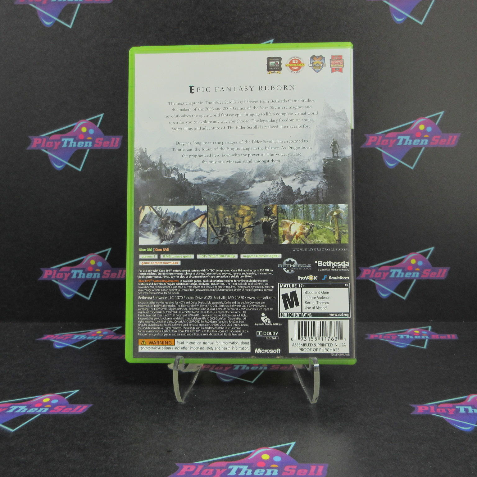 The Elder Scrolls V Skyrim Xbox 360 + Map - Complete CIB | eBay