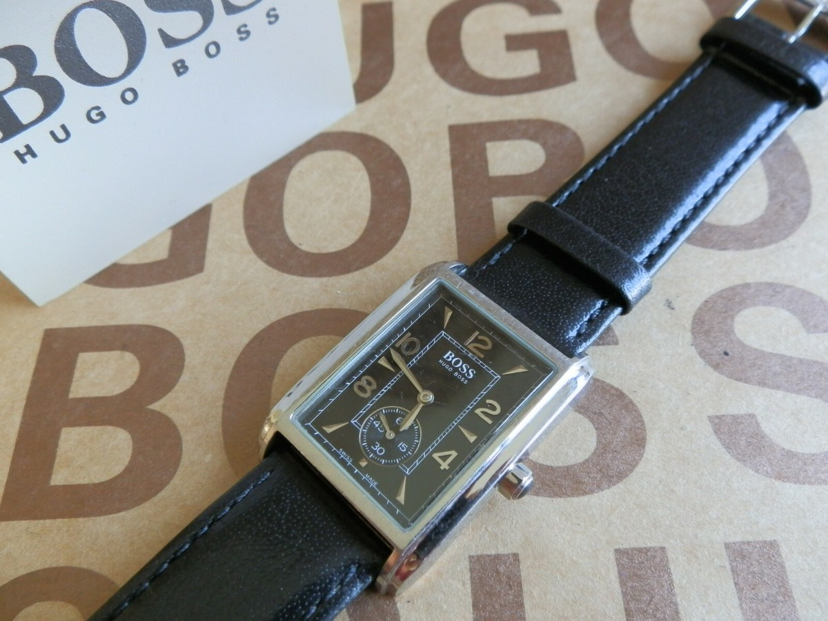 Hugo Boss Metropolis mens swiss black dial designer 1100 suit