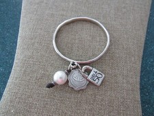 Unode50 Silver-plated/bangle with charms bracelet