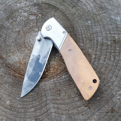 HERBERTZ  CJH - Taschenmesser/Einhandmesser - Bärenmotiv / Olive  - NEU - 44161