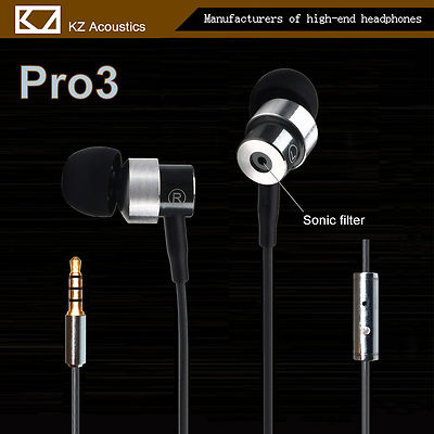 Hi-Fi In-Ear Ohrhörer KZ Pro 3 High End Super Bass Sound, Earphone Headphone