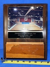 Mooresville, Indiana 1921 High School Basketball Court Floor Piece. 102 Yrs Old