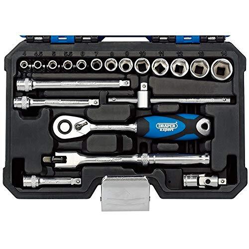 Draper B20 M/SG bussole set, blu, 1/10,2 cm, set di 20 pezzi