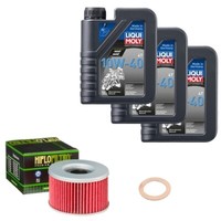Hiflo ÖLfilter Set Liqui Moly 10W-40 3L FüR Honda CX 500 CX500 Bj.1982