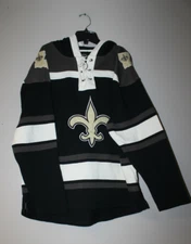 New NFL New Orleans Saints old time style mid weight cotton hoodie men's XXL