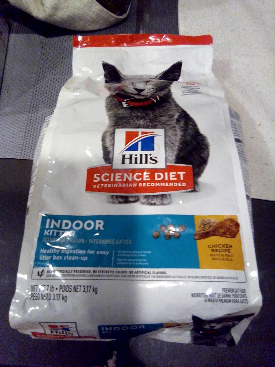 Hill S Science Diet Dry Cat Food Kitten Indoor Chicken Recipe