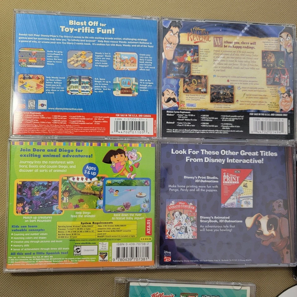 11 Vintage Kid Game Software 1997 to 2004 Disney Junior Games Toy Story 2 & MORE - Image 3 of 4