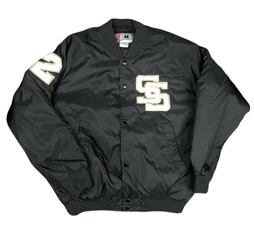 Vtg Team Nike Varsity Letterman Black 