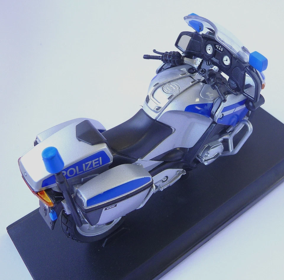 Sonder-Edition: BMW Polizei Motorrad R1200 RT Modell 1:18, NEU+OVP von Welly  - Bild 4 von 4