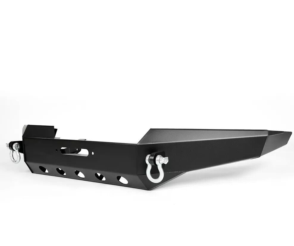 Front Bumper D-Ring Winch Plate For 1999-2004 Jeep Grand Cherokee WJ Steel Black