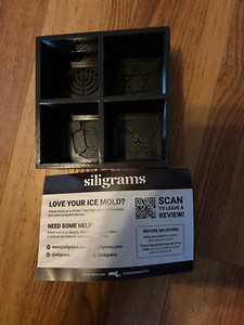 Siligrams Ice Mold Hannukah