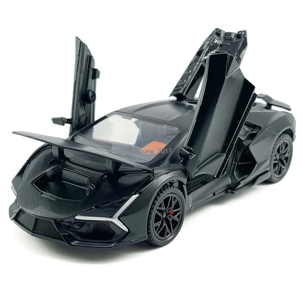1:32 Lamborghini Revuelto Model Car Diecast Toy Cars Boys Toys Kids Gifts Black - Image 4 of 4