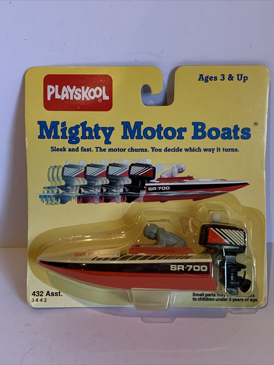 Playskool Mighty Motor Boats Speed Boat. SR-700 Red Racer New