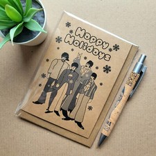 The Beatles Christmas card - Yellow Submarine band Happy Holidays xmas card