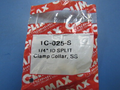 MCMASTER CARR  6435K32 Qty of 3 per Lot Clamping Shaft Collar for 1/4'' Diameter,