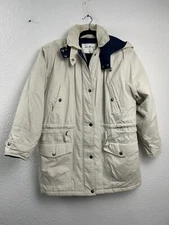 TOWNE From London Fog Outerwear Womens Size L Regular Hooded Snaps Coat