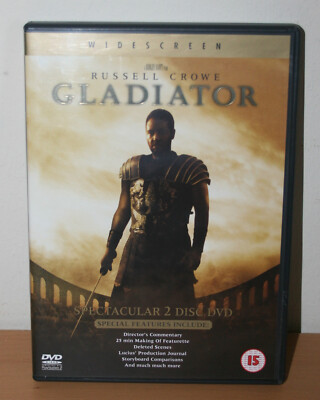 GLADIATOR - UK Version (nur Englisch!) WIDESCREEN/SPECTACULAR 2 DISC DVD * neuw.