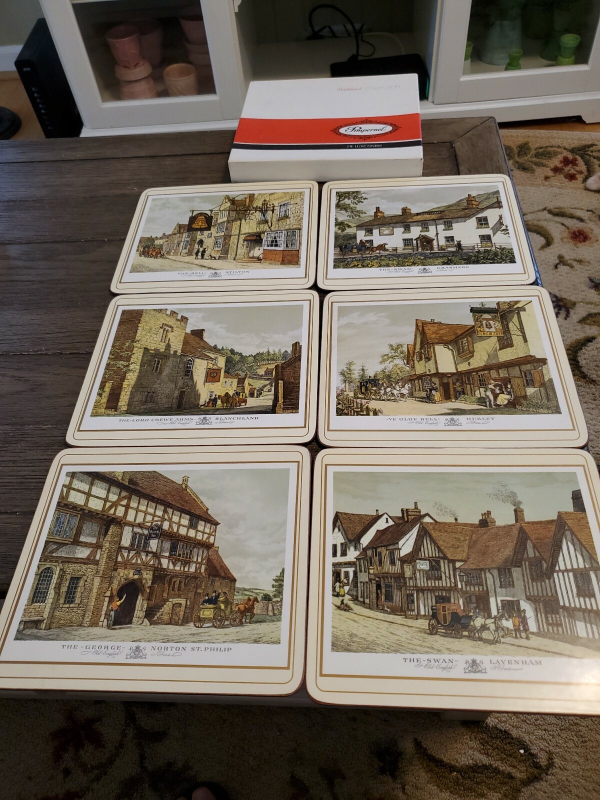 Pimpernel Placemats English Inns Box Set Of 6 England 8.5" × 7.5" eBay