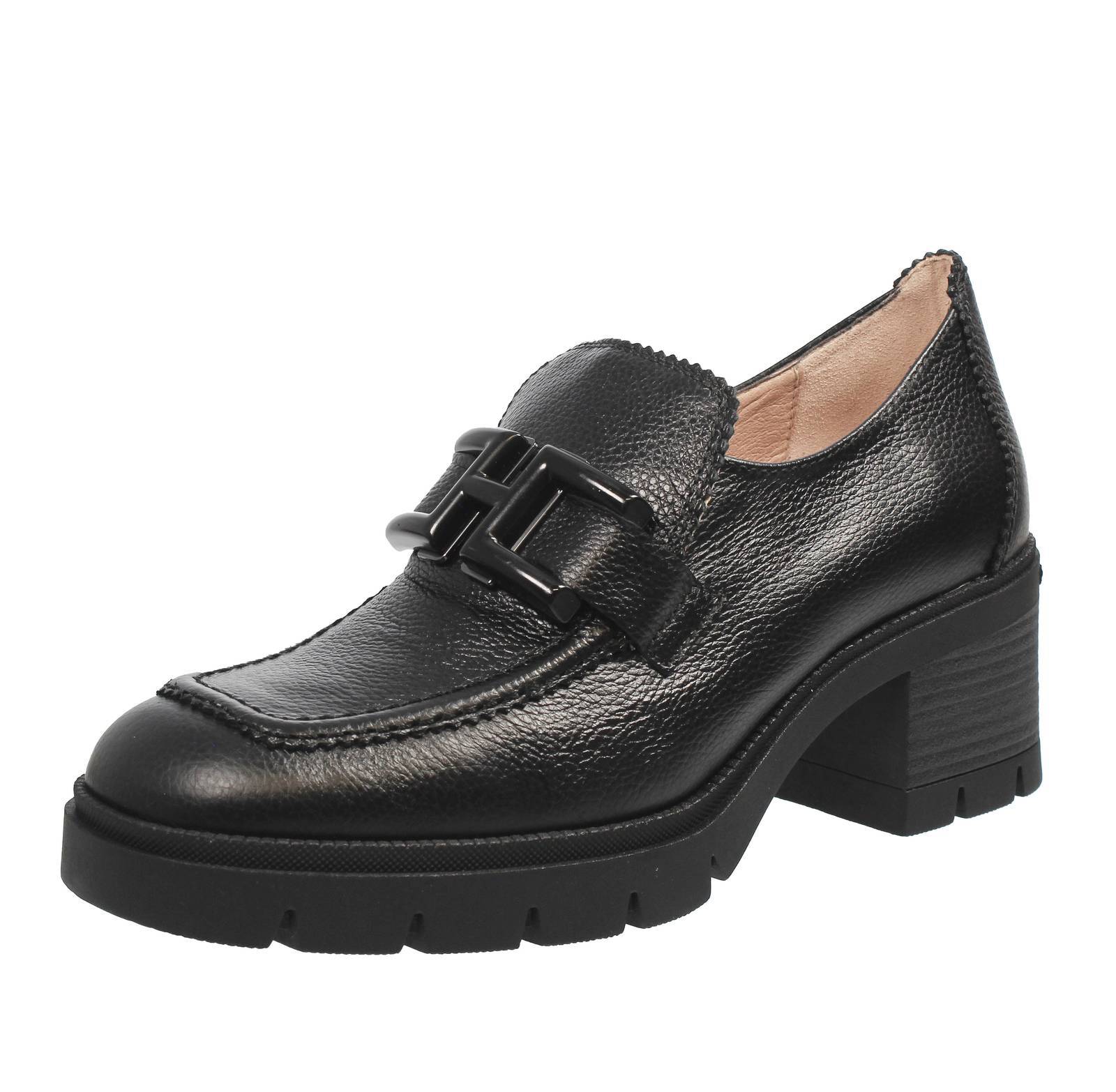 Испанские Мокассины в Пелле-Кон-Суола-Каррармато-Неро - Талья, 37 Скарпе-Донна