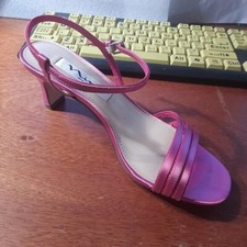 NEW Nina Womens Beverly Metallic Sandal Pink Size 6