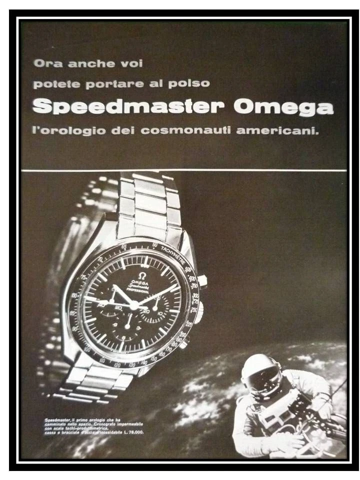 Watch Omega Speedmaster Nasa Astronaut Space 1967 Advertising 1 Page
