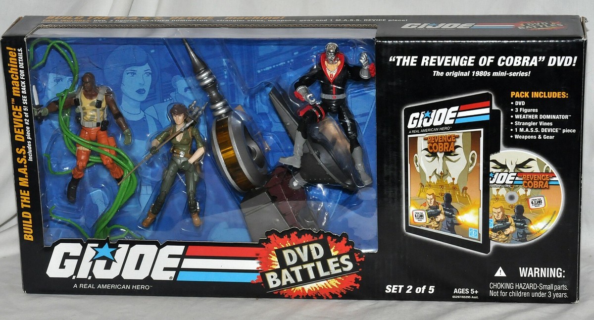 GI Joe DVD Battles #2 NIB Lady Jane Destro Roadblock & Weather