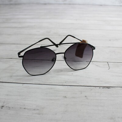 Frye and Co Women\'s Sunglasses Black 100% UV Protection Wire Rim Frye And Co Black Oval/Rectangular Recycled Plastic  main image 2