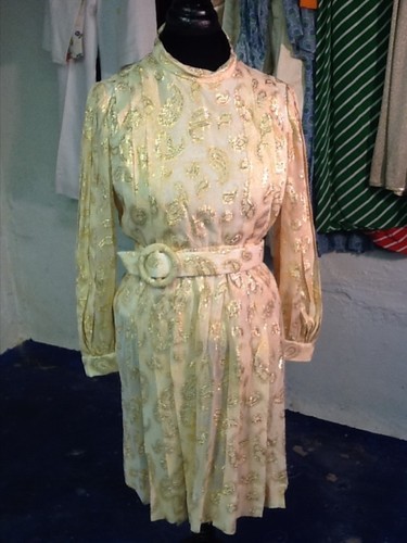Aldrich Vintage Lame Dress 8 | eBay