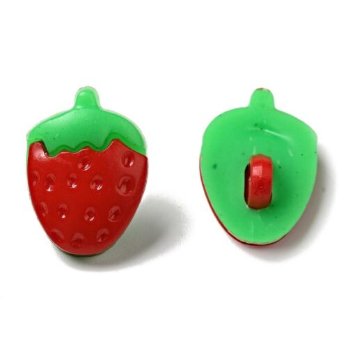 15mm Strawberry Shape Shank Buttons Cardigan Baby Sewing Knitting Scapbooking - Afbeelding 1 van 11