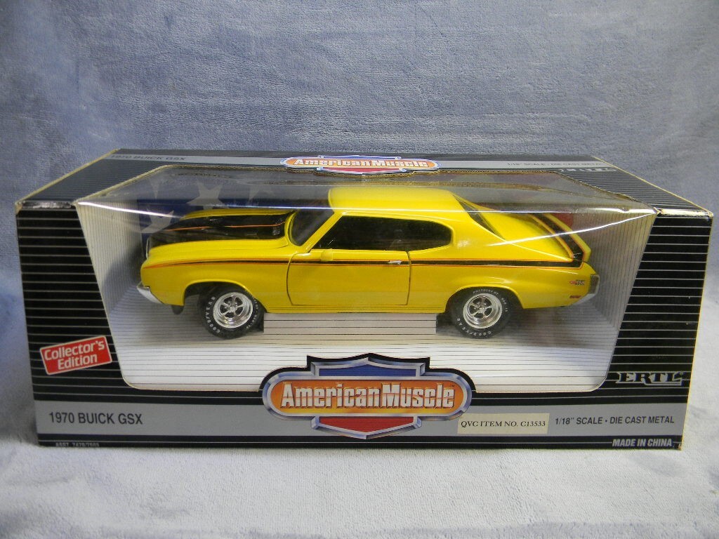 Ertl American Muscle 1970 Buick GSX Yellow 1 18 for sale