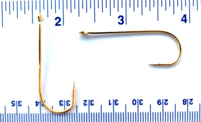 100 Matzuo 105040 Gold Aberdeen Fish Hooks size 1/0