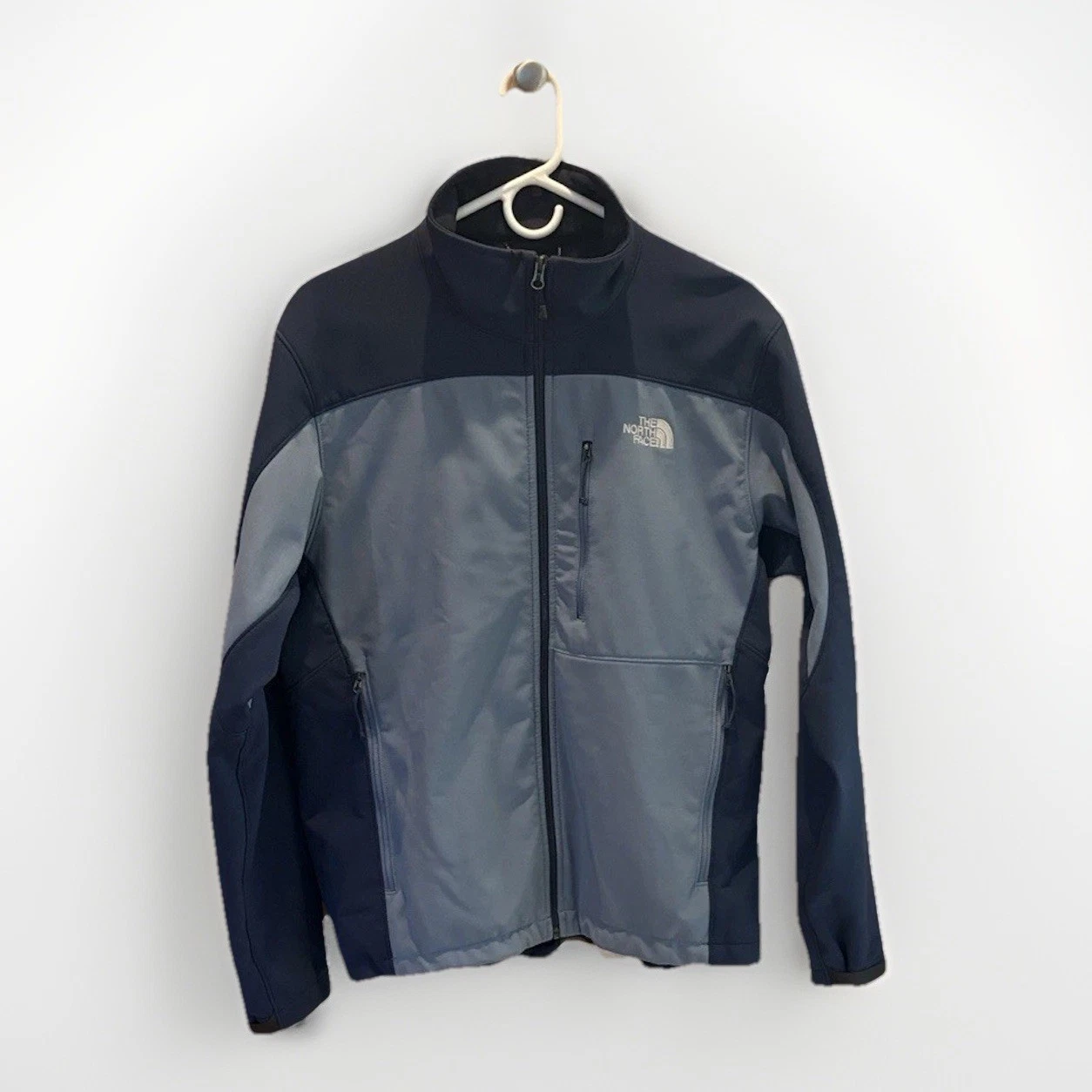 The North Face Men's Medium Zip Casual Jacket Polyester, Blue/Navy