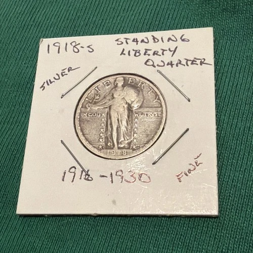1918-S Standing Liberty Quarter F Fine