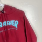 Thrasher Skateboard Magazine Red Hoodie Size S Pullover Hoodie Sweatshirt — photo 4