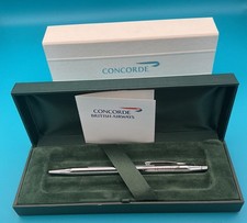 British Airways Concorde Cross Chrome Ballpoint Pen With Box Sleeve and Cert